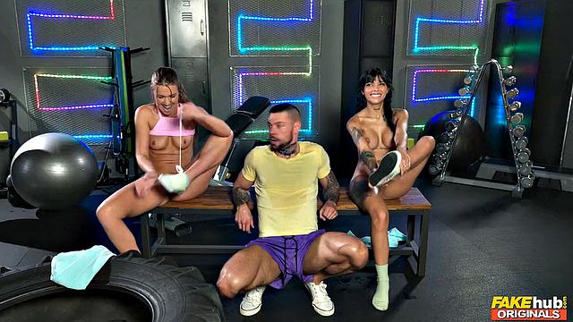 Gym Bitches Taking It Hard