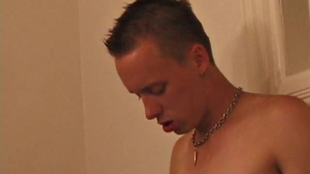 Kalvin and Roar take a break from studying. On the sofa, watching porn, they take their pants off and start fondling each other's cock. Roar sucks Kalvin. Then Kalvin sucks Roar.