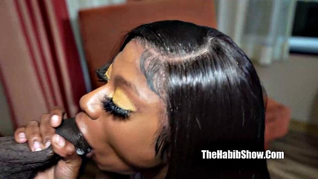 Chocolate Desire oral pussy eating dick slobbering with Wreckit ralph