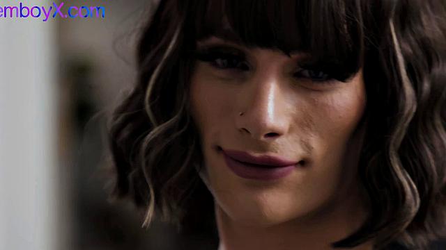 Skinny fit femboy in lingerie bottomed