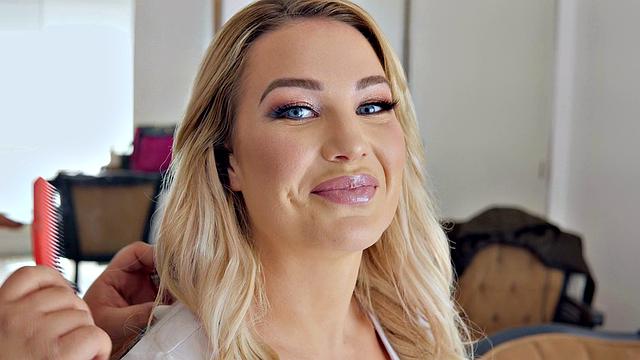 British babe Amber takes a deep anal ride & takes a facial in reverse cowgirl pose