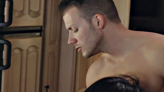 Kinky 19yo brunette gets doggystyled in her hairy pussy while wearing panties