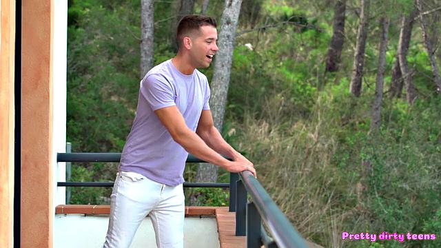 Cheeky Latina Teen Hooks Up With Young Neighbor