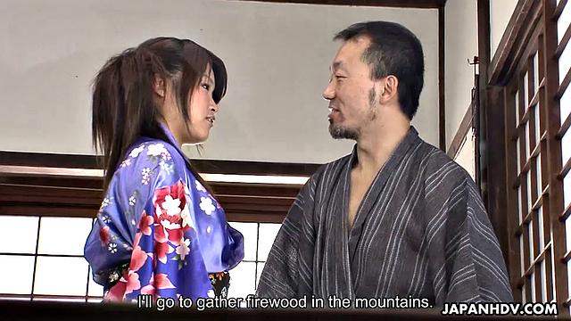 Hot kimono lady Nene Nagasawa gets drilled
