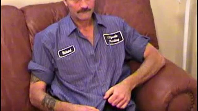 We could all use a man like Richard. He's handsome, hairy, masculine, dependable, and sports a big cock. Richard is the typical guy-next-door, who goes to work every day to support his family.