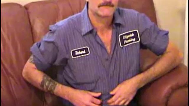 We could all use a man like Richard. He's handsome, hairy, masculine, dependable, and sports a big cock. Richard is the typical guy-next-door, who goes to work every day to support his family.