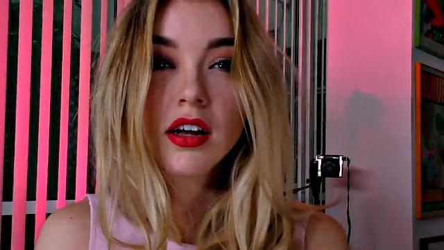 Busty teasing bae wanks oiled cock while dirty talking