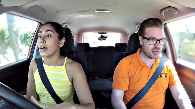 Student driver sucks instructor before pussyfucking