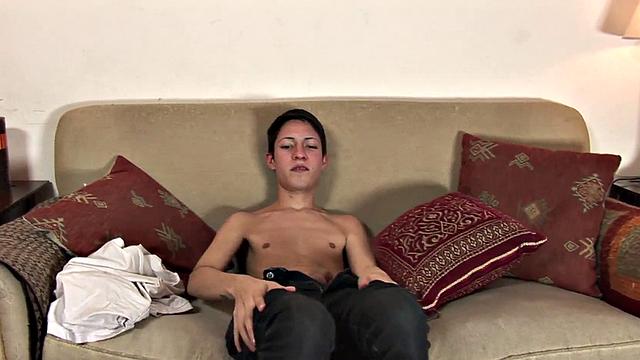 Skinny 21yo bottom barebacked by DILF top in POV