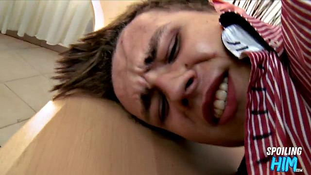 Amateur stud doggystyled at casting