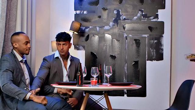 Bisexuals fuck hardcore in threeway with busty bitch