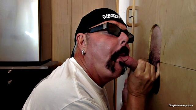 Police Officer Needs A Quick Gloryhole Release