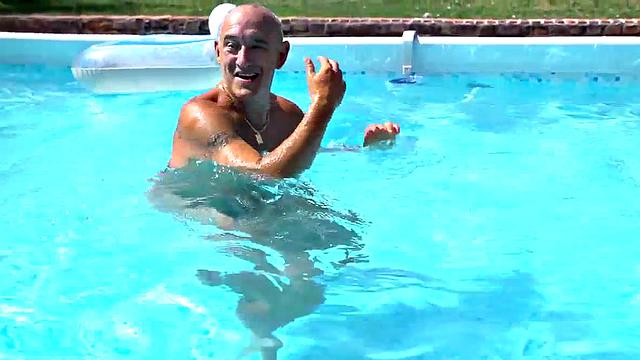 Stunning babe passionately riding cock outdoor