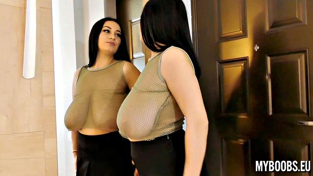 Changes Dresses and Bra Bouncing Boobs Helen Star Going Out