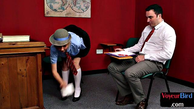 College voyeur spreads her legs and talks dirty in JOI