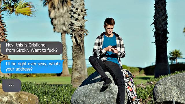 Неистовый скейтер рвет незнакомого твинка на куски