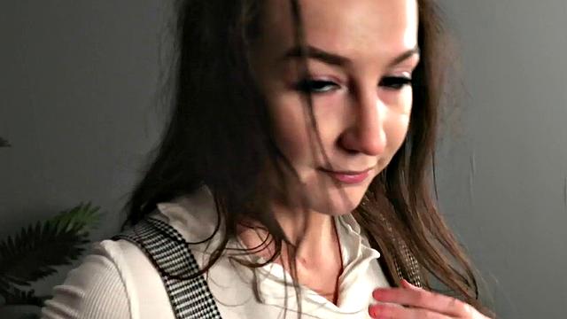 SPH IR skinny femdom fucked in front of voyeur by BBC