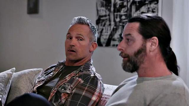 Throating babysitter pussylicked and doggystyled in threesome