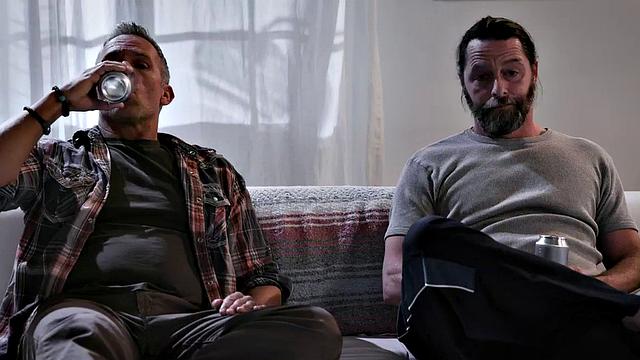 Throating babysitter pussylicked and doggystyled in threesome