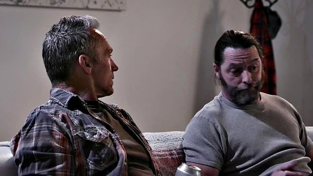 Throating babysitter pussylicked and doggystyled in threesome