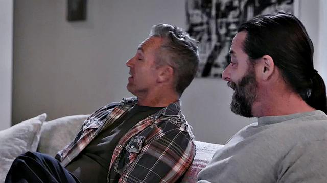 Throating babysitter pussylicked and doggystyled in threesome