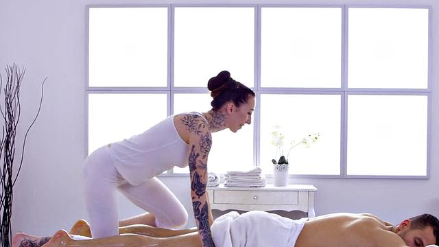 Massaging bitch loves fucking by BWC in wet pussy hole