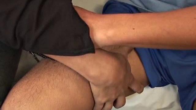 Young Latinos Bernard and Emanuel hook up and make their way home for some private time. On the bed, a well placed hand signals the start of an afternoon romp between these two cuties.