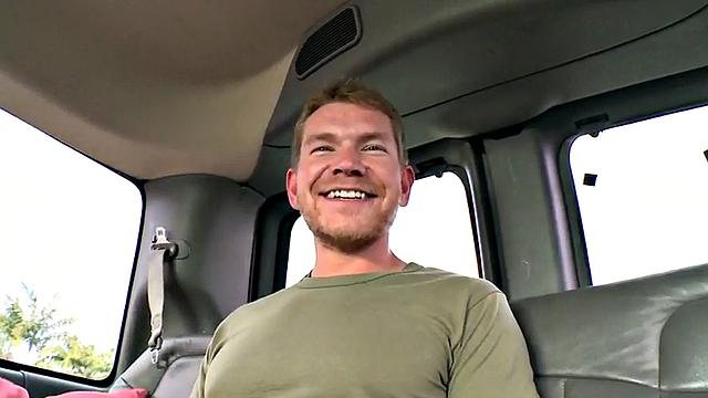 Picked up dude gives facial