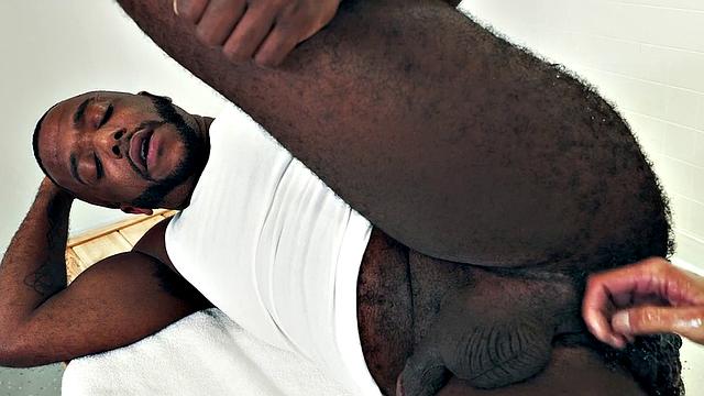 Fisting gay licks and fists Black BFs hairy asshole