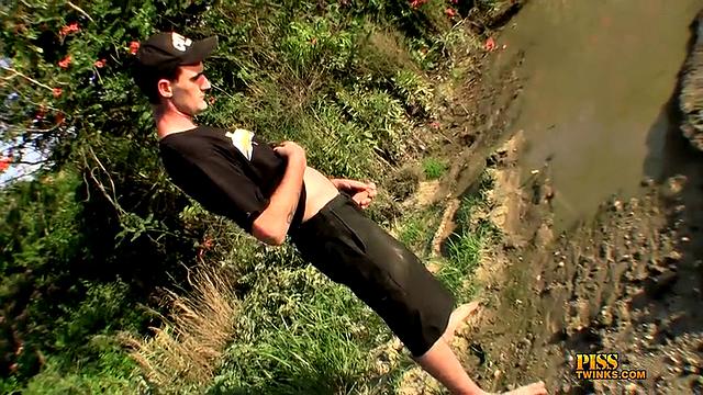 Duke Peeing Outdoors - Duke