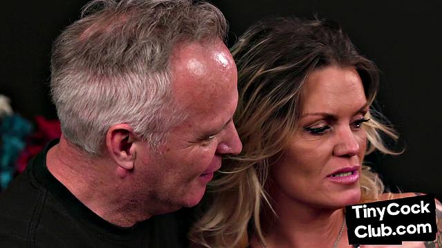 Voyeur watches wife fuck another man