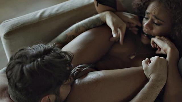 Ebony Stepdaughter banged by stepdad after throat