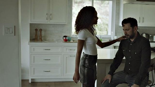 Ebony Stepdaughter banged by stepdad after throat