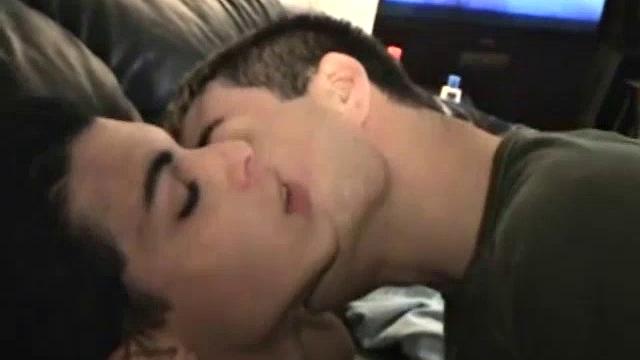 Kyler hooks up with Chris Bellaire, the day after his eighteenth birthday, and Kyler wants his twink friend. The scene starts out with lap dance for the tender birthday bottom. They rip off each other's clothes and roll around on the rug.