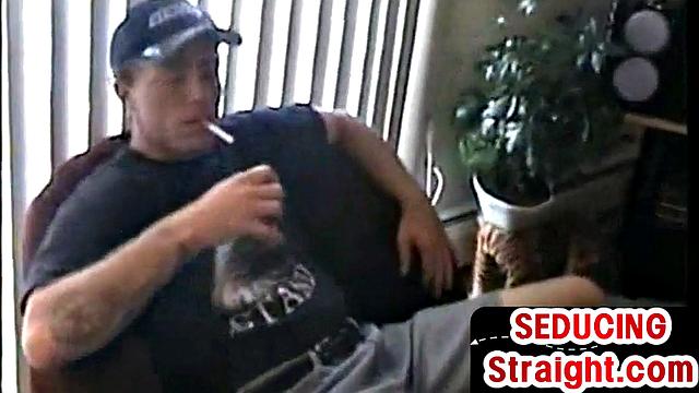 Vintage str8 guy 1st time gets sucking in homemade BJ