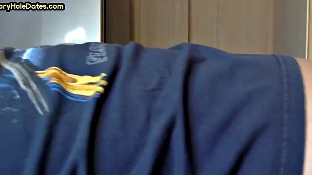 IR gloryhole amateur assfucked after sucking cock