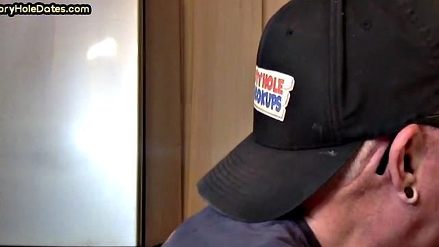 IR gloryhole amateur assfucked after sucking cock