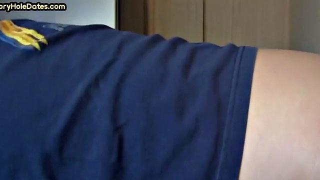 IR gloryhole amateur assfucked after sucking cock