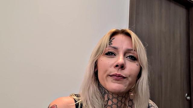 Nayomi Sharp Giving a Blowjob Before Tattooing