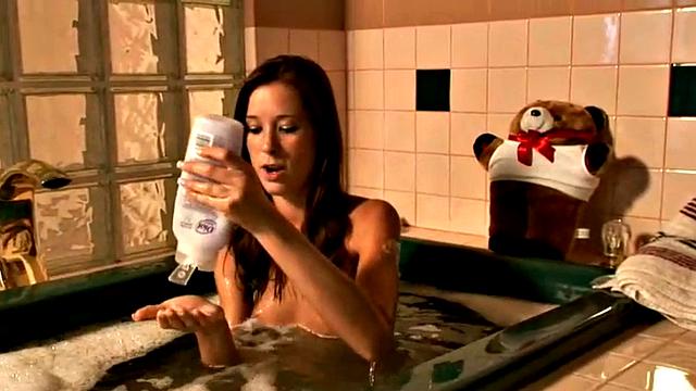 BrookeSkye rubbing on jacuzzi