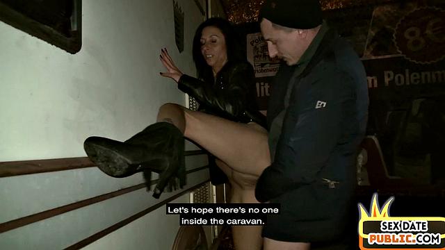 Mature German amateur public fucked outdoor by sex date