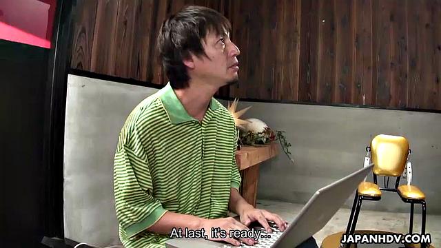 Cute Asian lady Mahiru getting drilled