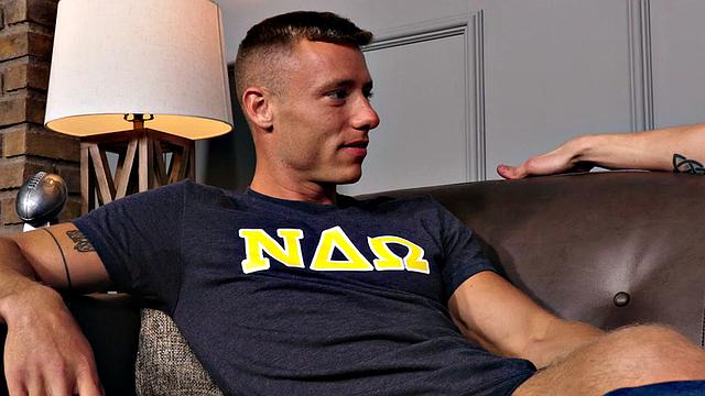 Dorm jock barebacks muscular bottom indoors