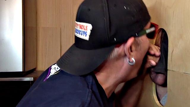 Mature gloryhole gay sucks till cum in mouth