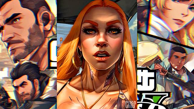 Ai generated big ass hotties from Los Santos - GTA5 10th anniversary