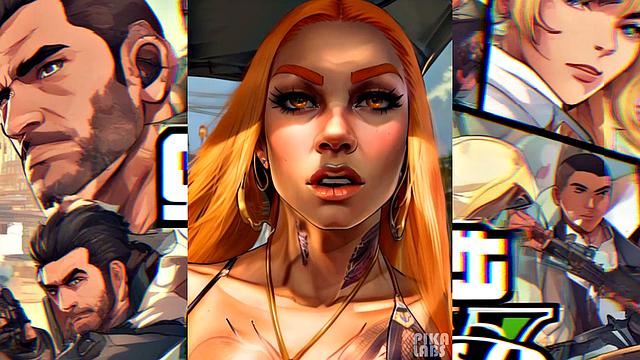 Ai generated big ass hotties from Los Santos - GTA5 10th anniversary