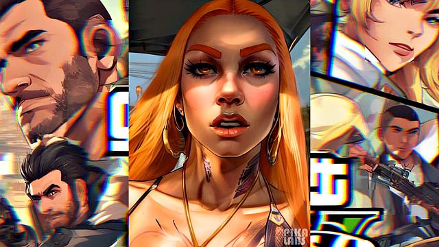 Ai generated big ass hotties from Los Santos - GTA5 10th anniversary