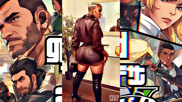 Ai generated big ass hotties from Los Santos - GTA5 10th anniversary