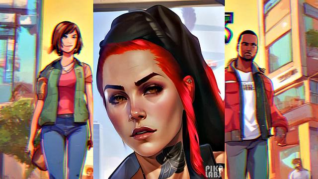 Ai generated big ass hotties from Los Santos - GTA5 10th anniversary