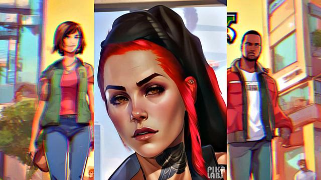 Ai generated big ass hotties from Los Santos - GTA5 10th anniversary